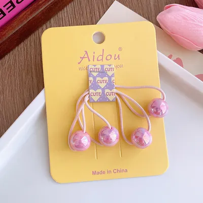 خرز دائري ملون، خيط شعر للأطفال، خرز على شكل سمكة