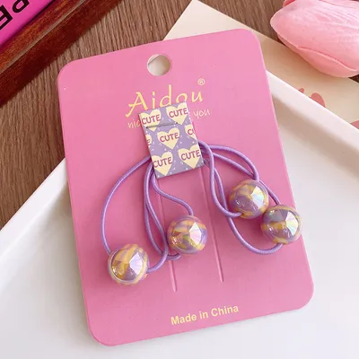 خرز دائري ملون، خيط شعر للأطفال، خرز على شكل سمكة
