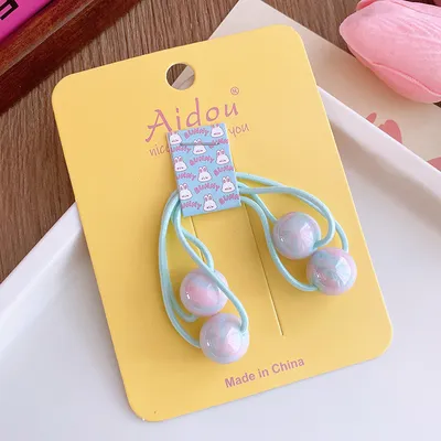 خرز دائري ملون، خيط شعر للأطفال، خرز على شكل سمكة