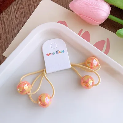خرز دائري ملون، خيط شعر للأطفال، خرز على شكل سمكة
