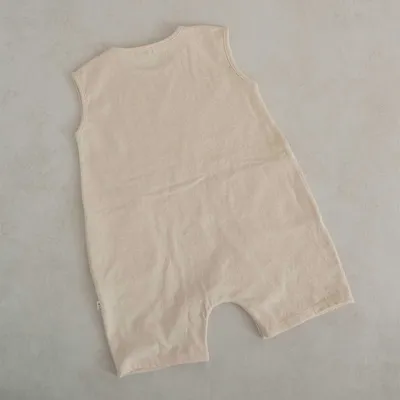 Ins Nordic Style Solid Color Romper Children Stickers Bags Onesie