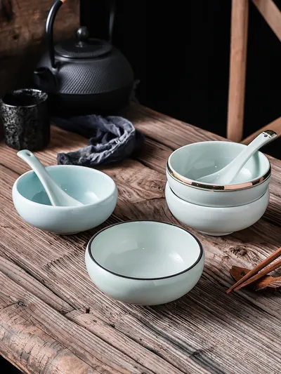 Creative Tableware Ceramic Household Rice Bowl
