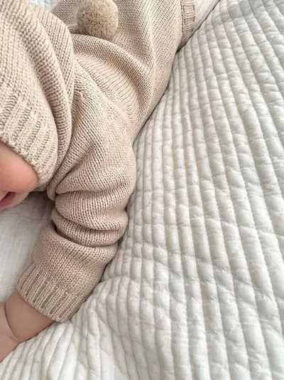 Ins Style Bear Shape Children's Knitted Sweater Baby Jumpsuits