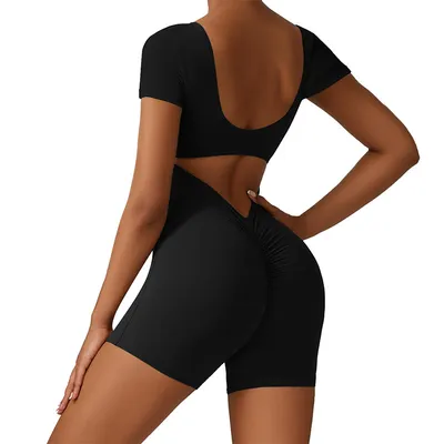 European And American Women's Clothing Slim Fit Hip Raise Jumpsuit