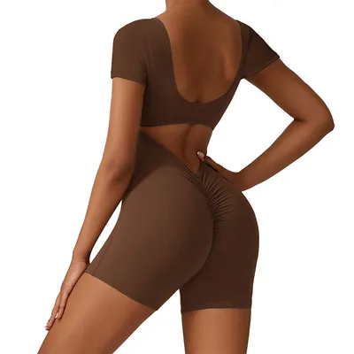 European And American Women's Clothing Slim Fit Hip Raise Jumpsuit