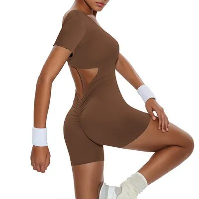 European And American Women's Clothing Slim Fit Hip Raise Jumpsuit