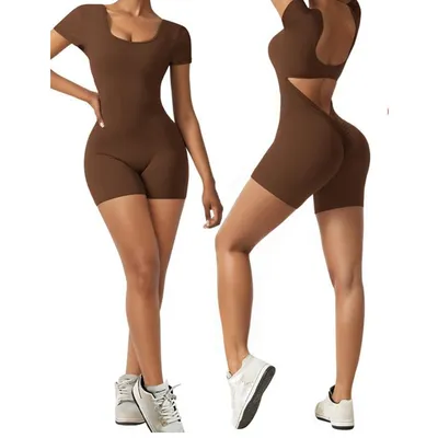 European And American Women's Clothing Slim Fit Hip Raise Jumpsuit