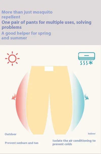 Baby Anti Mosquito Pants Summer Thin Cotton Ankle-tied Puff
