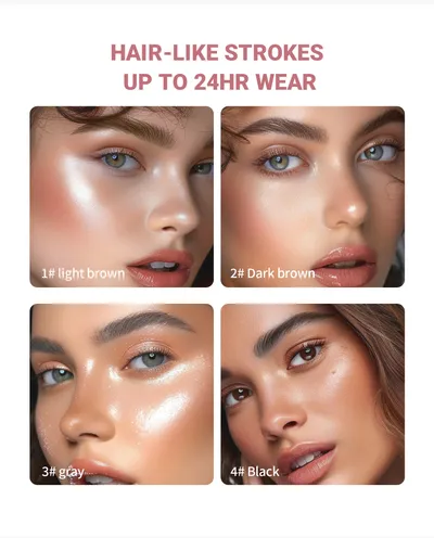 Waterproof And Smooth Not Smudge Four-fork Liquid Eyebrow Pencil