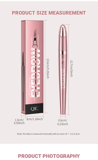 Waterproof And Smooth Not Smudge Four-fork Liquid Eyebrow Pencil