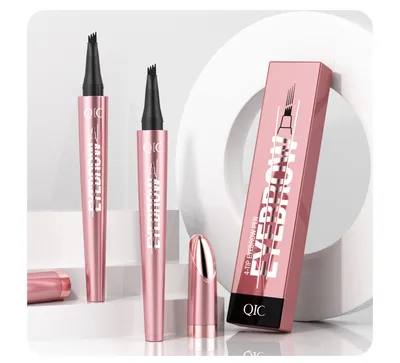 Waterproof And Smooth Not Smudge Four-fork Liquid Eyebrow Pencil