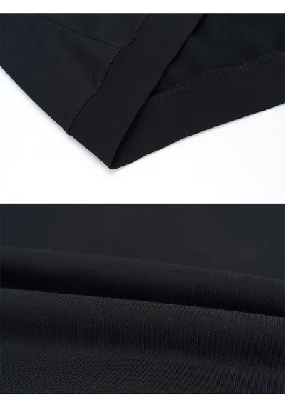 Autumn And Winter 450g Terry Loose Fashion Brand Zipper Hooded Sweater Solid Color