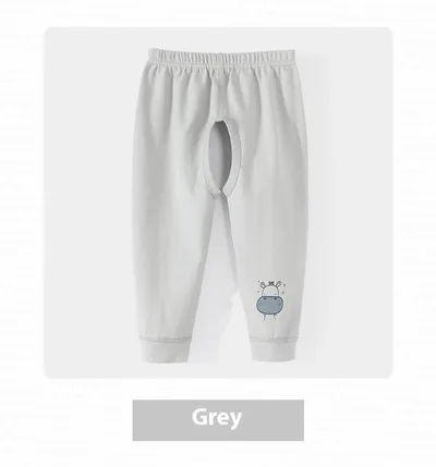 Boy Open-seat Pants Baby Trousers Pure Cotton