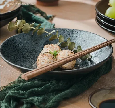 Ceramic Creative Household Round Dinner Plate