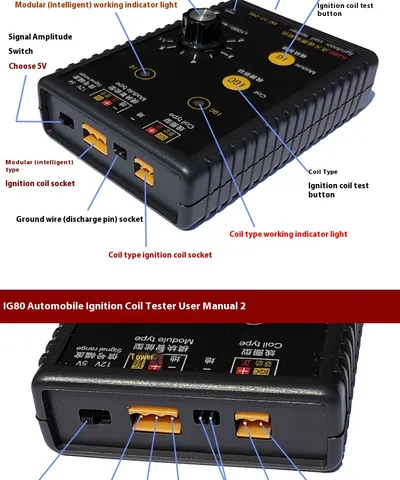 Automobile Ignition Coil Detector Natural Gas Gasoline Detection IG80