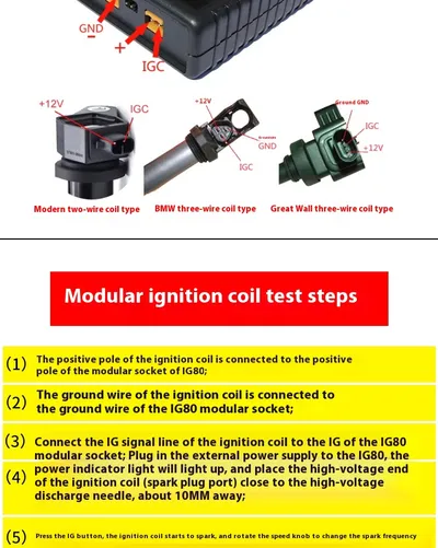 Automobile Ignition Coil Detector Natural Gas Gasoline Detection IG80