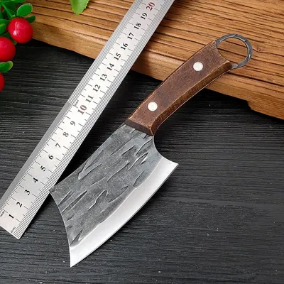 Stainless Steel Mini Wooden Handle Small Kitchen Knife Open Fish Cut Meat