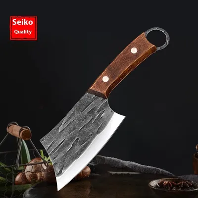 Stainless Steel Mini Wooden Handle Small Kitchen Knife Open Fish Cut Meat