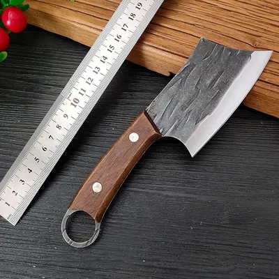 Stainless Steel Mini Wooden Handle Small Kitchen Knife Open Fish Cut Meat