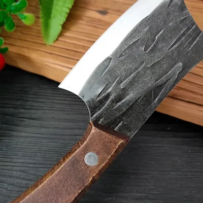 Stainless Steel Mini Wooden Handle Small Kitchen Knife Open Fish Cut Meat