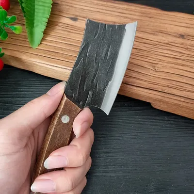 Stainless Steel Mini Wooden Handle Small Kitchen Knife Open Fish Cut Meat