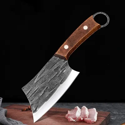 Stainless Steel Mini Wooden Handle Small Kitchen Knife Open Fish Cut Meat