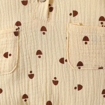 Baby Cotton And Linen Jumpsuit Male And Female Baby