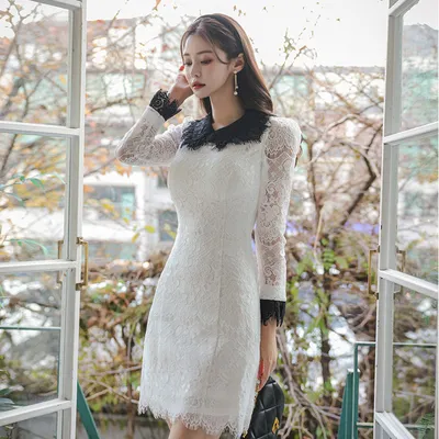 A- Line French Lace Dress Women