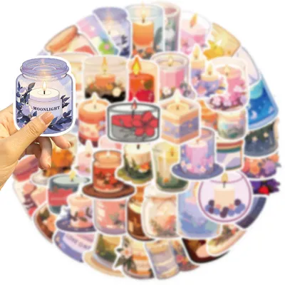 ٥٠ شمعة كرتونية، علاج عطري، ديكور مميز، جيتار، دفتر ملاحظات، حقائب سفر، ملصقات مقاومة للماء يمكنك صنعها بنفسك