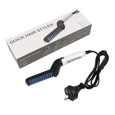 Multifunctional Hair Straightener Hair Comb Brush Men Beard Straightener Straightening