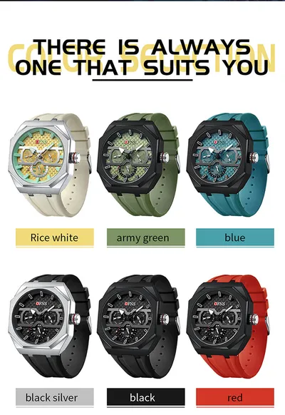 مقياس أظافر بسيط بثلاثة ثقوب وستة إبر، ساعة كوارتز عصرية مقاومة للماء