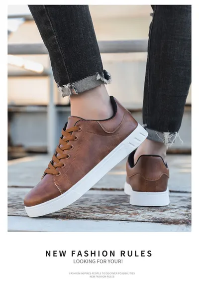 Lace-up Flat Shoes Men's Fashion Casual Shoes