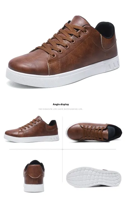 Lace-up Flat Shoes Men's Fashion Casual Shoes