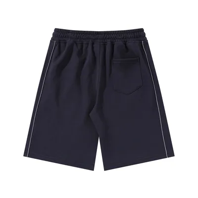 Letter Embroidery Loose Short Sweatpants Men