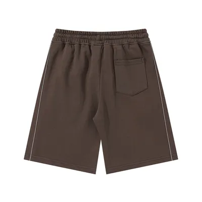 Letter Embroidery Loose Short Sweatpants Men