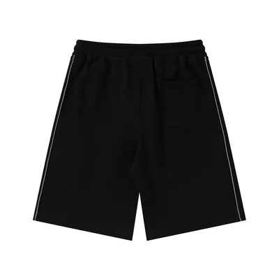 Letter Embroidery Loose Short Sweatpants Men