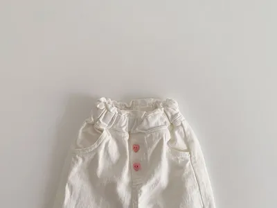 Spring Baby Girls' Retro Wooden Ear Casual Lace Wide-leg Pants Children Fashion Pants