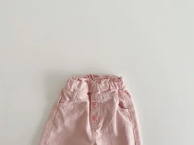 Spring Baby Girls' Retro Wooden Ear Casual Lace Wide-leg Pants Children Fashion Pants