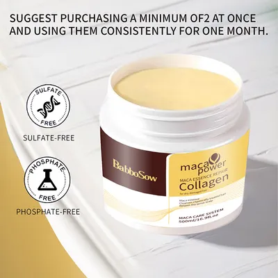 Moisturizing Collagen Hair Mask Hydrating Soft Nourishment Cream Deep Cleansing Hair Care