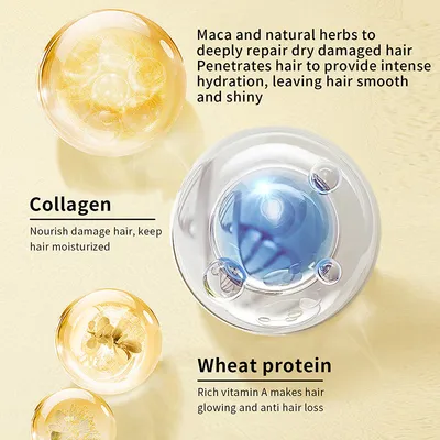 Moisturizing Collagen Hair Mask Hydrating Soft Nourishment Cream Deep Cleansing Hair Care