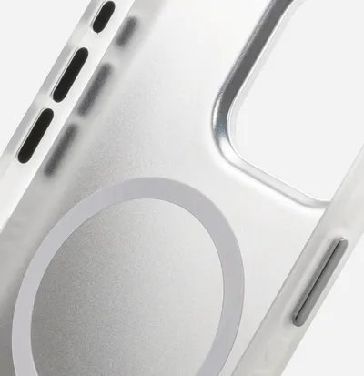 White Mech Double-layer Magnetic Phone Case