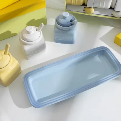 Kitchen Supplies Ceramic Seasoning Jar With Spoon Gift Box Condiment Bottle