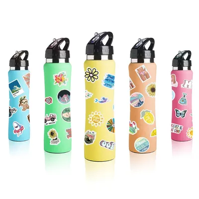 200 Pieces Style Stickers DIY Decorative Luggage Notebook Waterproof Label