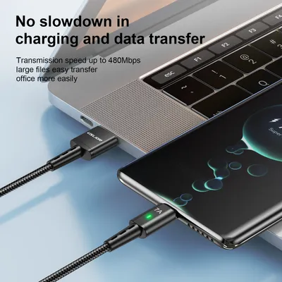 Braided Lengthened 2M Charging Cable Type-c Suitable For Data Phone Fast Charge