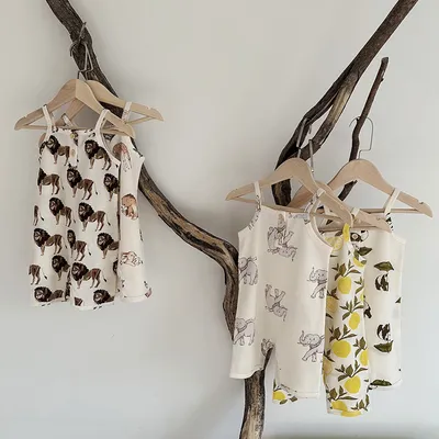 Baby Jumpsuit Class A Waffle Baby Going Out Clothes