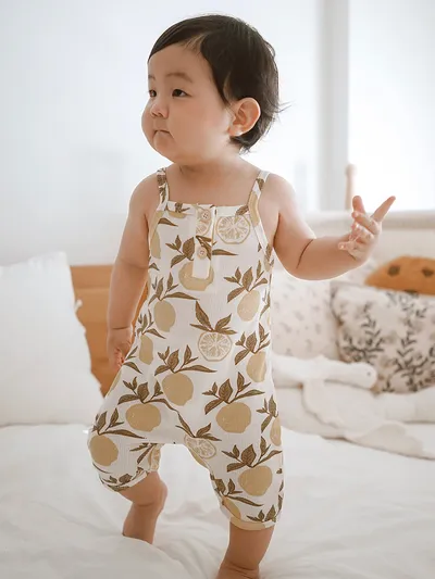 Baby Jumpsuit Class A Waffle Baby Going Out Clothes