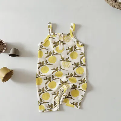 Baby Jumpsuit Class A Waffle Baby Going Out Clothes