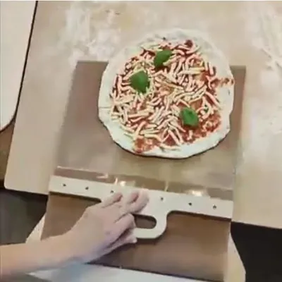 3 Sizes Sliding Pizza Peel Shovel Storage Board Pala Pizza Scorrevole Wooden Handle Transfer Pizza Kitchen Gadgets