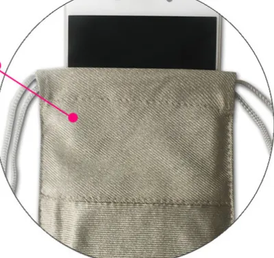 Pregnant Women's Radiation-proof Mobile Phone Case Silver Fiber