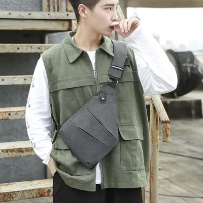 Men's Multifunctional Shoulder Bags Sports Chest Pack Bags